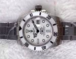 Replica Rolex Bamford Submariner Watch - White Face/Ceramic Bezel/SS